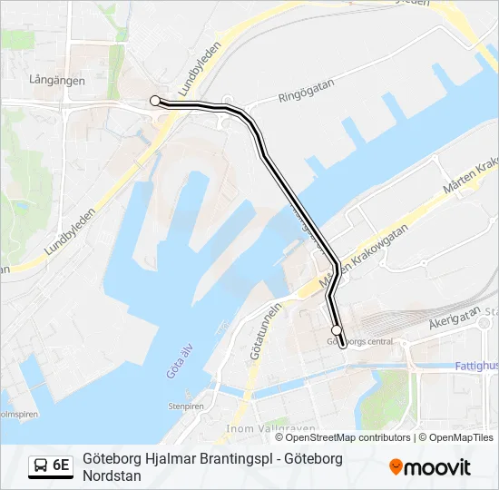 6E Bus Line Map