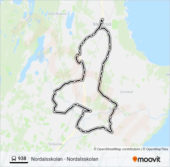 938 Bus Line Map