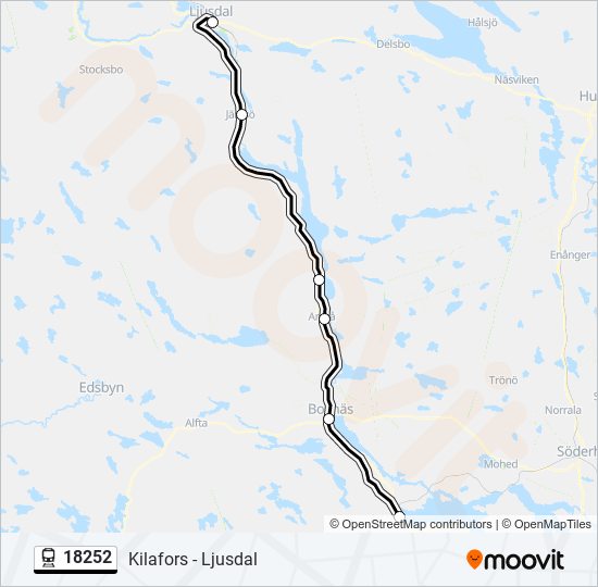 18252 train Line Map