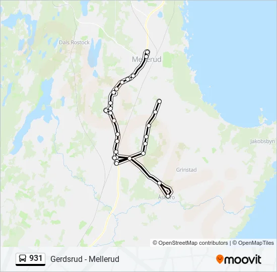 931 Bus Line Map
