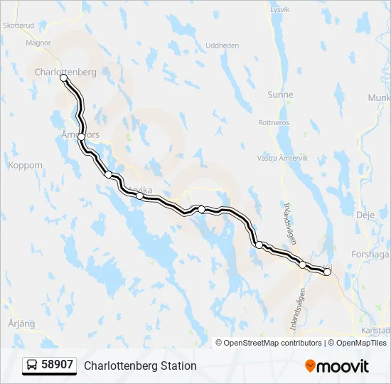 58907 Bus Line Map
