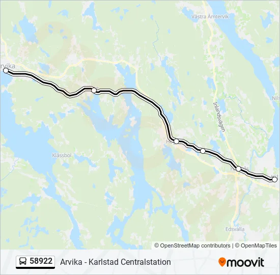 58922 Bus Line Map
