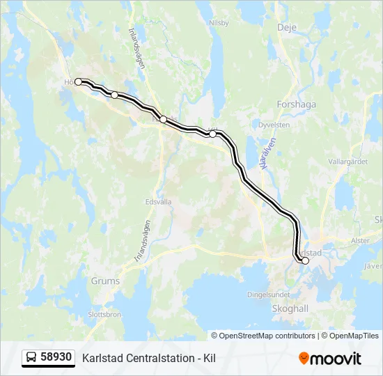 58930 Bus Line Map