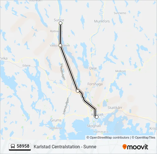 58958 Bus Line Map