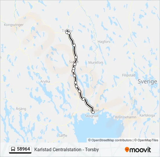 58964 Bus Line Map