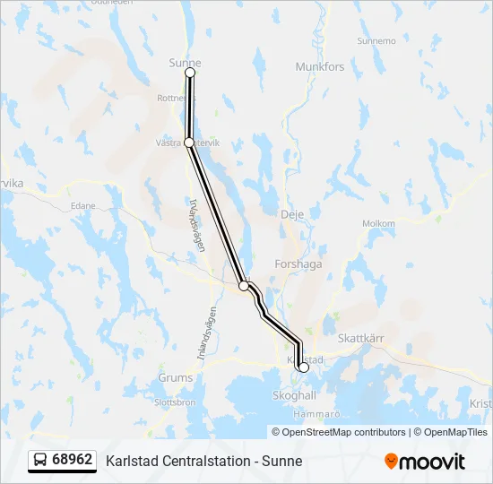 68962 Bus Line Map