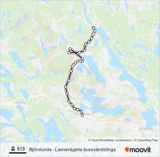 513 Cable Car Line Map