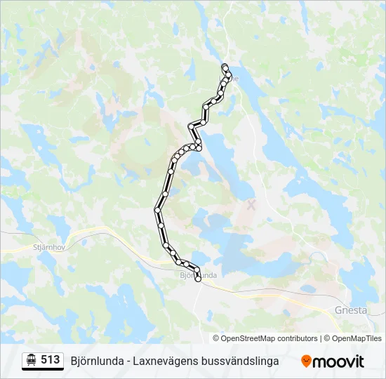 513 Cable Car Line Map