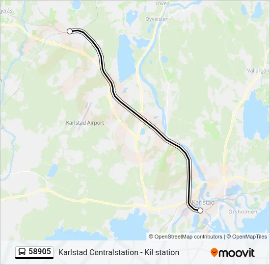 58905  Line Map