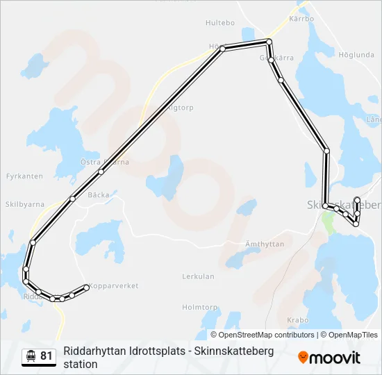 81 Cable Car Line Map