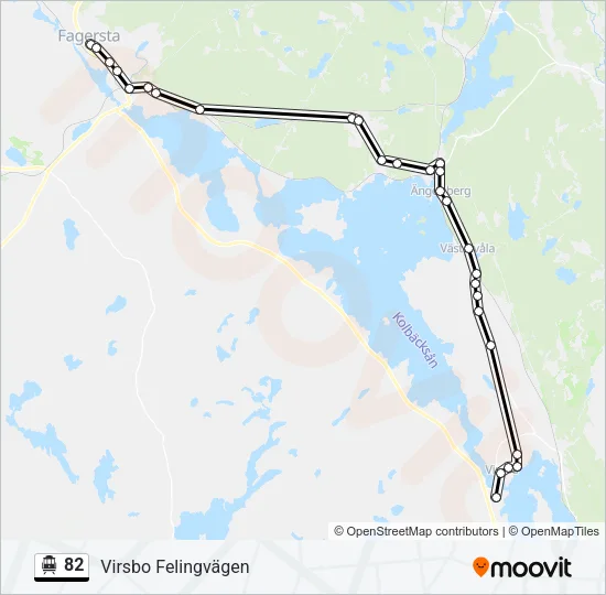 82 Cable Car Line Map