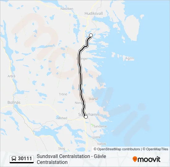 30111 Bus Line Map
