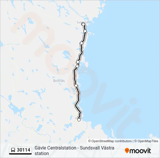 30114 Bus Line Map