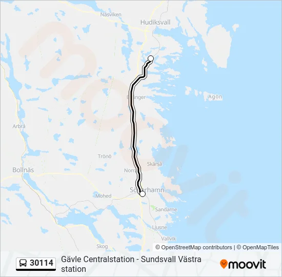 30114 Bus Line Map