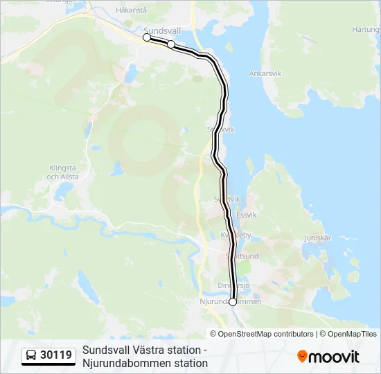 30119 Bus Line Map