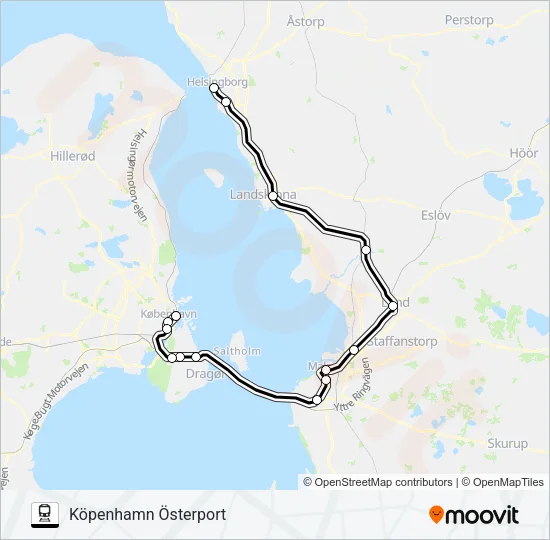 ÖRESUNDSTÅG  Line Map