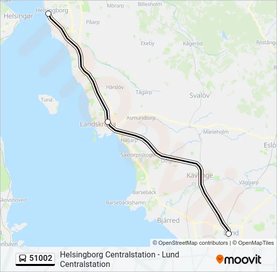 51002 Bus Line Map