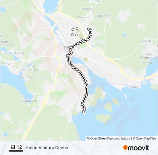12 Bus Line Map