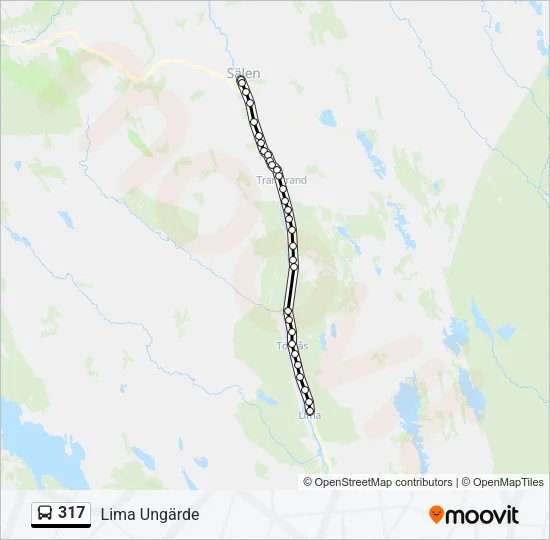 317 Bus Line Map
