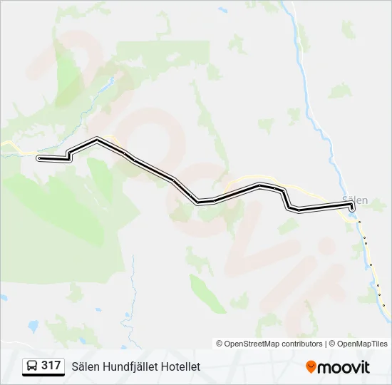 317 Bus Line Map