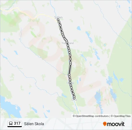 317 Bus Line Map