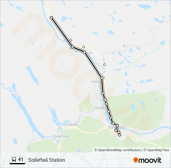 41 Bus Line Map