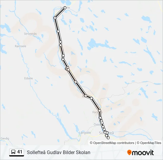 41 Bus Line Map