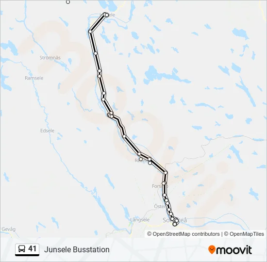 41 Bus Line Map