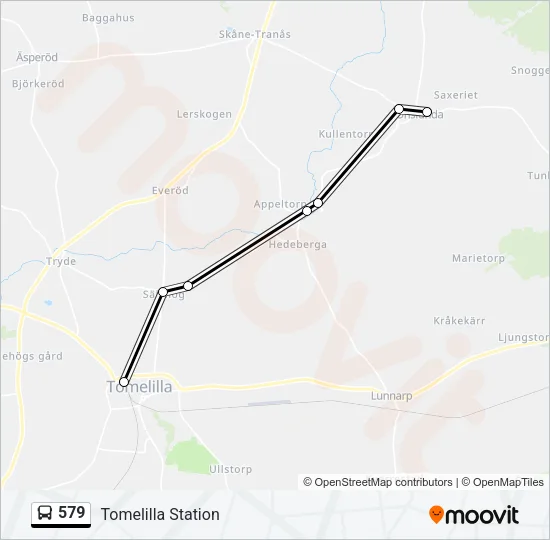 579 Bus Line Map