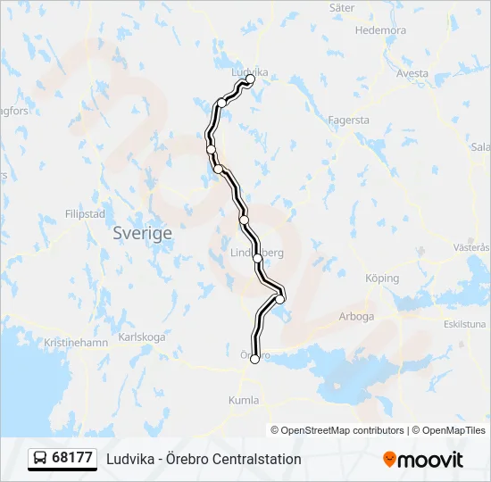 68177 Bus Line Map