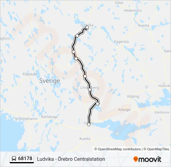 68178 Bus Line Map