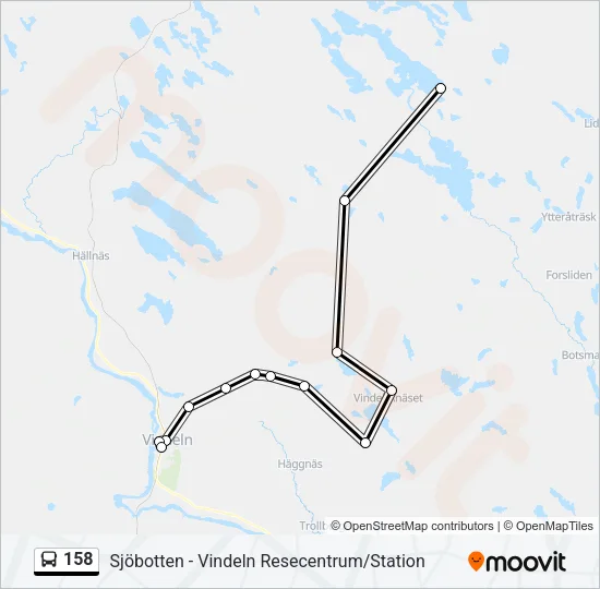 158 Bus Line Map
