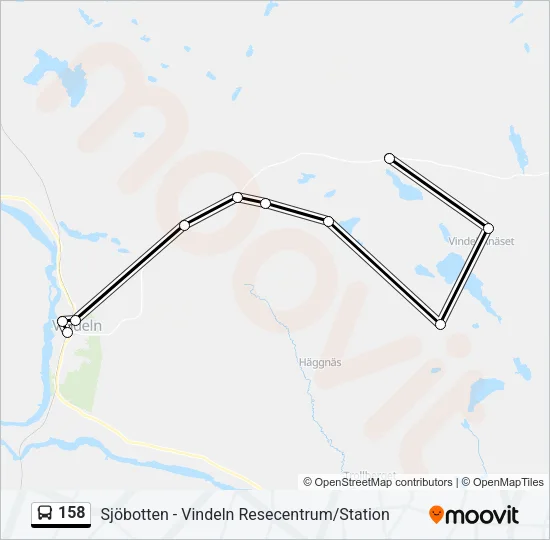 158 Bus Line Map