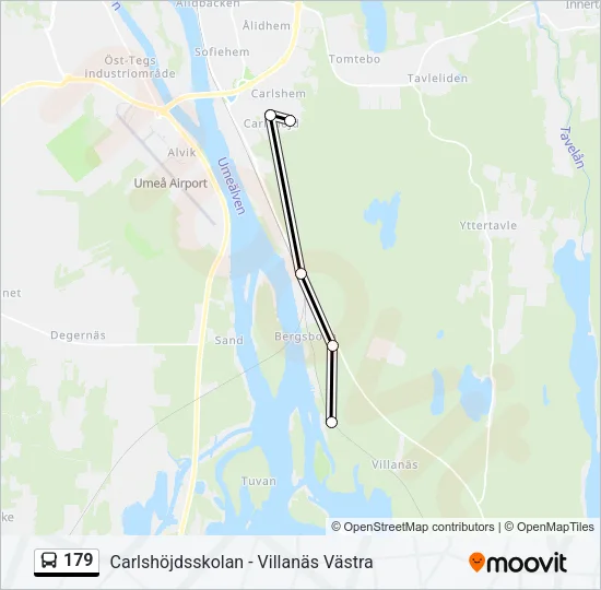 179 Bus Line Map