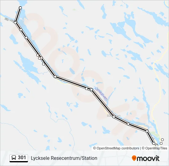 301 Bus Line Map