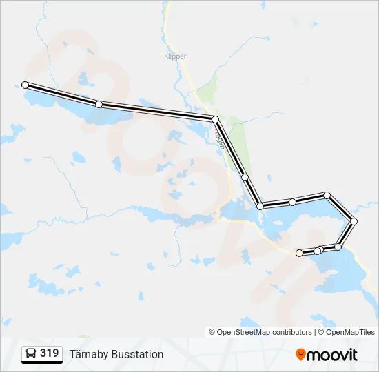 319 Bus Line Map