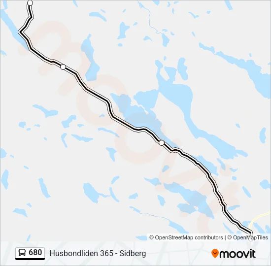 680 Bus Line Map