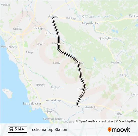51441 Bus Line Map