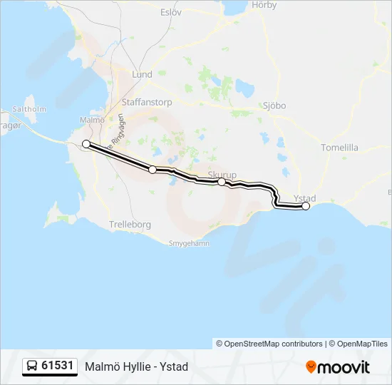 61531 Bus Line Map
