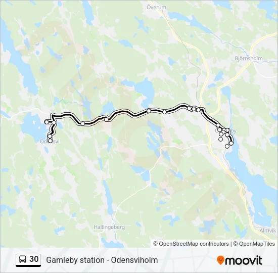 30 Bus Line Map