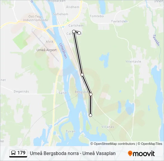 179 Bus Line Map
