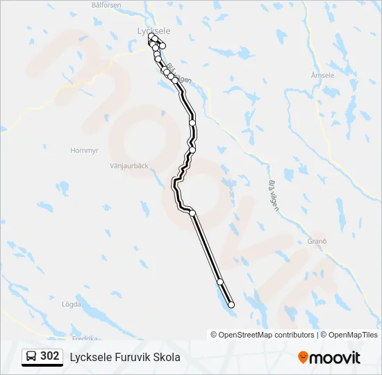 302 Bus Line Map