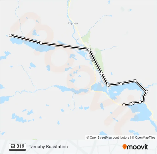 319 Bus Line Map