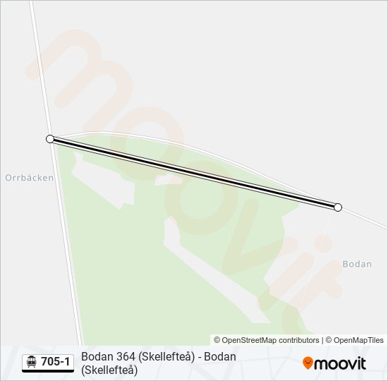 705-1 cable car Line Map