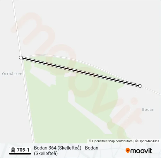 705-1 Cable Car Line Map