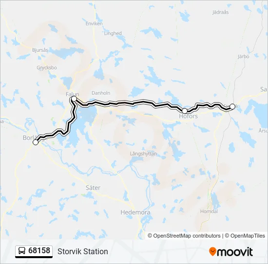 68158 Bus Line Map