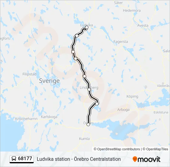68177 Bus Line Map