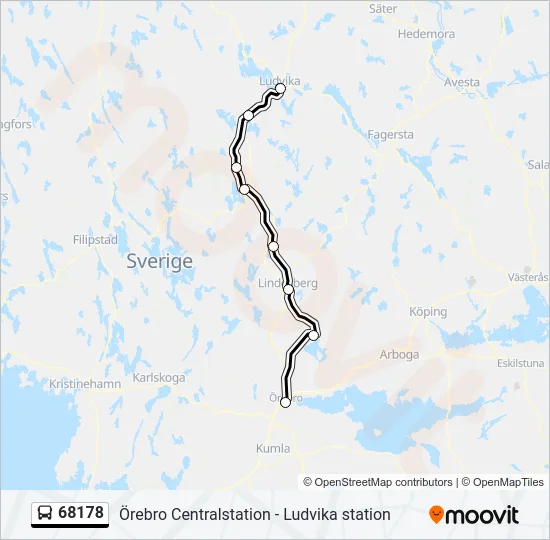 68178 Bus Line Map