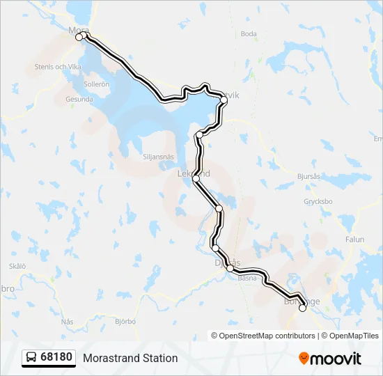 68180 Bus Line Map