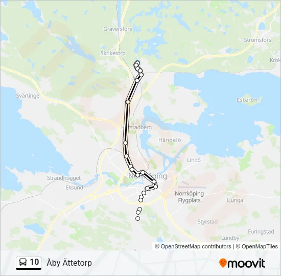 10 Bus Line Map